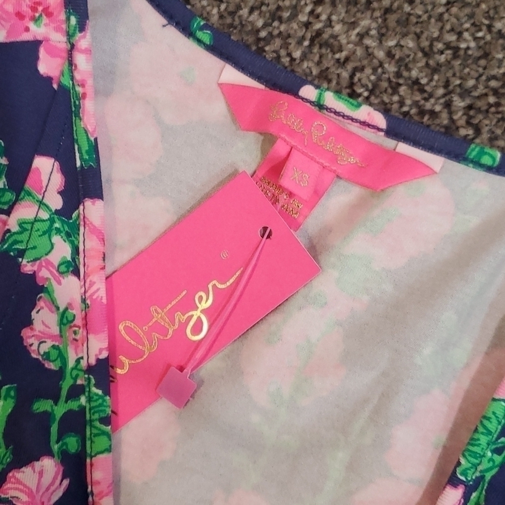 NWT Lilly Pulitzer Mirelle Romper De Vine Floral Dress sz XS - Picture 5 of 12